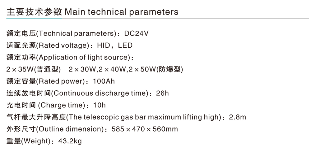 南宫NG·28相信品牌力量RBS便携式应急升降工作灯(20-100W) 