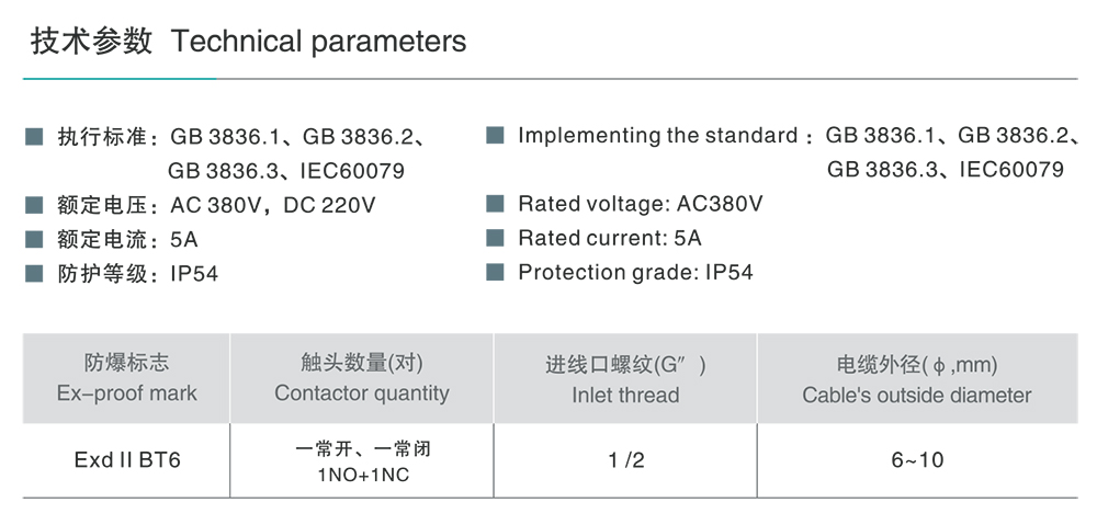 南宫NG·28相信品牌力量BZX51系列防爆行程开关(ⅡB、ⅡC) 