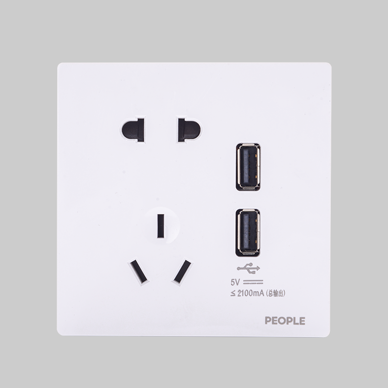 南宫NG·28相信品牌力量二USB五孔插座(R86H5) 